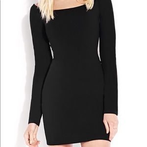 Forever 21 Black Long Sleeve Bodycon Dress
